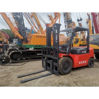 Verwendet LONGHUA HELI50 5 t 3000 lb cpqd30 Gabel Länge Routine Innenraum Doppelbrennstoff Benzin Gasmotor