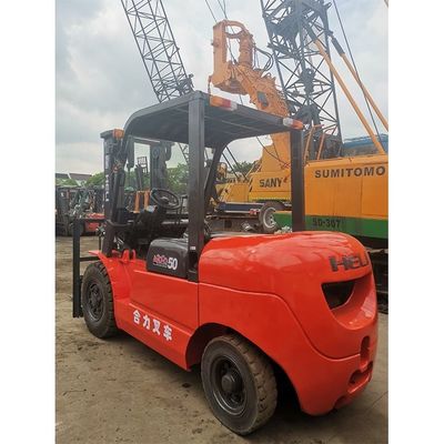 Verwendet LONGHUA HELI50 5 t 3000 lb cpqd30 Gabel Länge Routine Innenraum Doppelbrennstoff Benzin Gasmotor