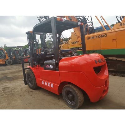 Verwendet LONGHUA HELI50 5 t 3000 lb cpqd30 Gabel Länge Routine Innenraum Doppelbrennstoff Benzin Gasmotor