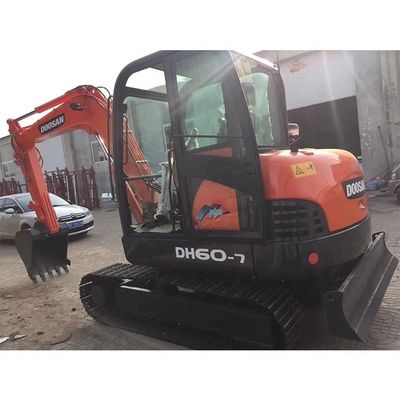 Südkorea Gebraucht Doosan DH60-7 60 60DX Kleiner Minibagger mit Original-Hydraulikpumpe
