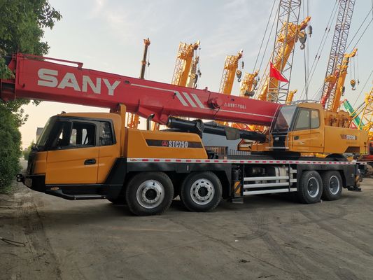 Erschwinglicher SANY 75 Tonnen STC750 Gebraucht hydraulischer mobiler Lkw-Kran mit Originalmotor
