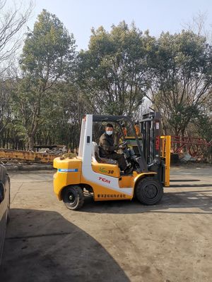 1200 mm Gabelbreite TCM 3 Tonnen 3,5 Tonnen Diesel Gabelstapler mit ISUZU YANMAR MISUBISHI-Motor