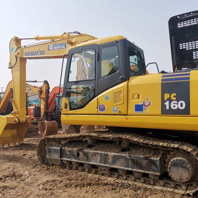 In gutem Zustand gebrauchte Komatsu PC160 Bagger mit Betriebsgewicht von 16000 kg