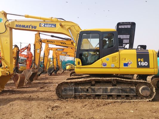 In gutem Zustand gebrauchte Komatsu PC160 Bagger mit Betriebsgewicht von 16000 kg
