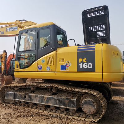 In gutem Zustand gebrauchte Komatsu PC160 Bagger mit Betriebsgewicht von 16000 kg