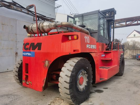 25 Tonnen TCM-Forklift FD250 Gebraucht-Longhua-Forklift mit Routineabmessungen