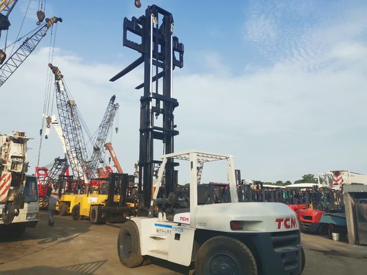 10 Tonnen TCM FD100 Diesel Gabelstapler gut und mit Routine-Gabelbreite