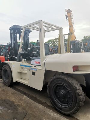 10 Tonnen 3 m Gabelstapler Gebrauchtes TCM FD100 Gabelstapler mit Dieselmotor und Routinegabellänge