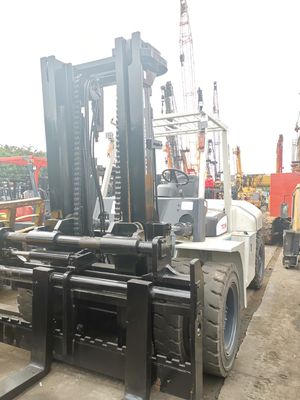 10 Tonnen 3 m Gabelstapler Gebrauchtes TCM FD100 Gabelstapler mit Dieselmotor und Routinegabellänge