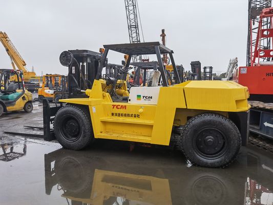 Routine-Forkbreite TCM FD100T 10 Tonnen Hydraulischer Gabelstapler Gebraucht Dieselmotor für Sal