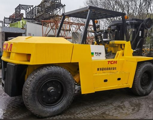 Routine-Forkbreite TCM FD100T 10 Tonnen Hydraulischer Gabelstapler Gebraucht Dieselmotor für Sal