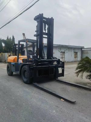 Gewicht KG 10000 kg in gutem Zustand Tcm 10 Tonnen Gabelstapler FD100 Gebraucht Stacker Original Japan