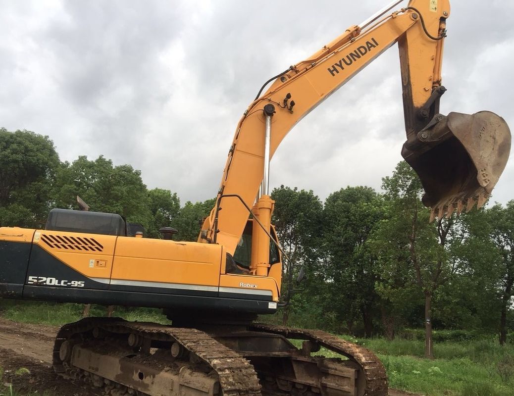 52 TON Betriebsgewicht Hyundai 520-9 Crawler Bagger mit Original-Hydraulikzylinder