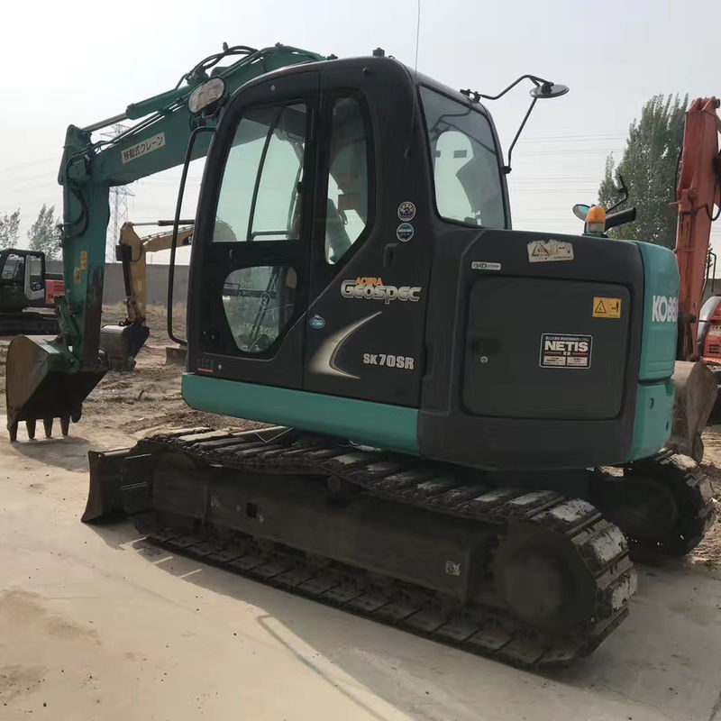 Ursprungszustand Kobelco SK70SR 7 Tonnen Gebraucht Crawler Bagger in gutem Zustand