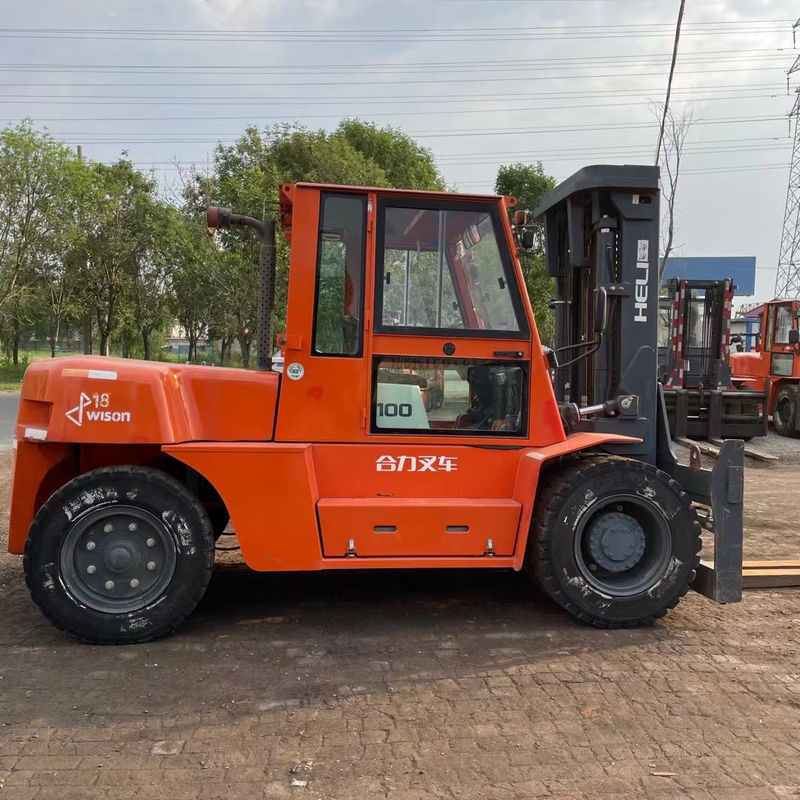 10 Tonnen HELI K100 Diesel-Gabelstapler mit seitlicher Schaltgabel Positionsmaschinenwerkstätten
