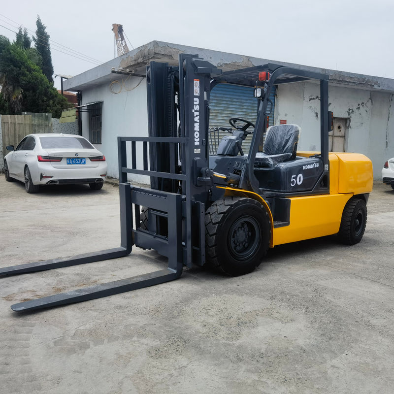 1200 mm Gabellänge Komatsu FD50 5 Tonnen Diesel Gabelstapler Japan 5t Gebraucht Gabelstapler Longhua