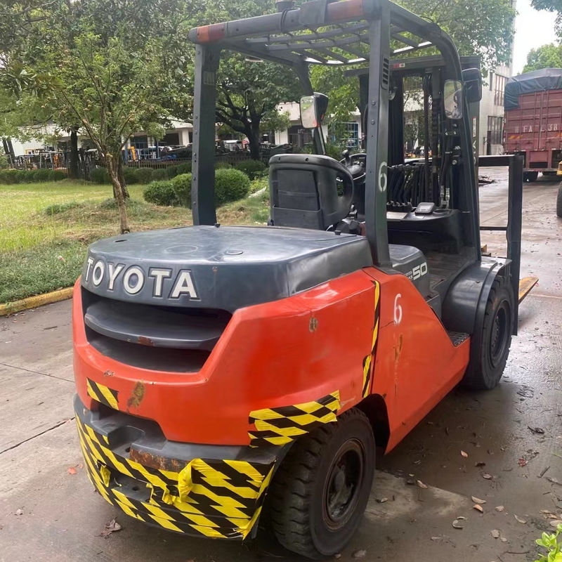 Toyota 8f50 Gebraucht 4 Räder Gabelstapler 5 Tonnen Diesel Gabelstapler für Lagertransport