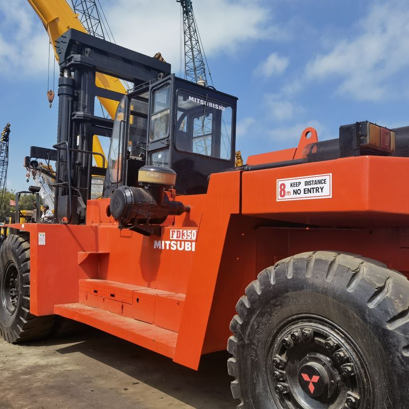 Gebrauchtes 35 t Mitsubishi FD350 Gabelstapler für Baustoffwerkstätten 15-25 Tonnen Diesel
