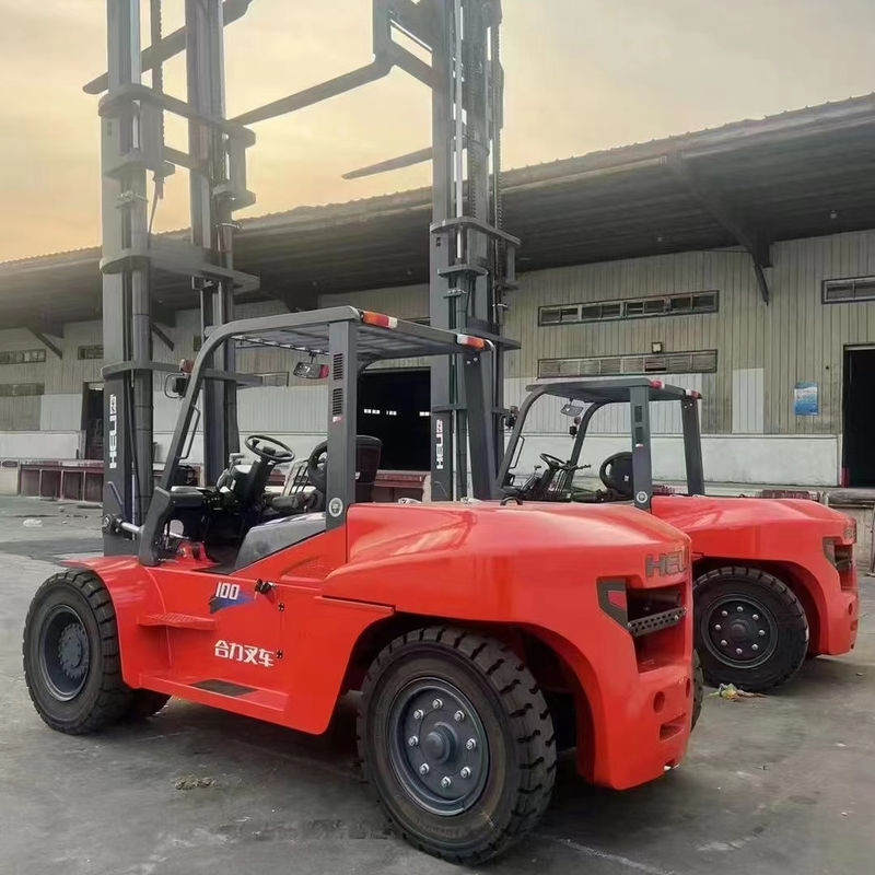 HELI 10Ton Diesel Gabelstapler CPCD100 mit seitlich verschiebbarem Gabelpositionator in Shanghai Direct